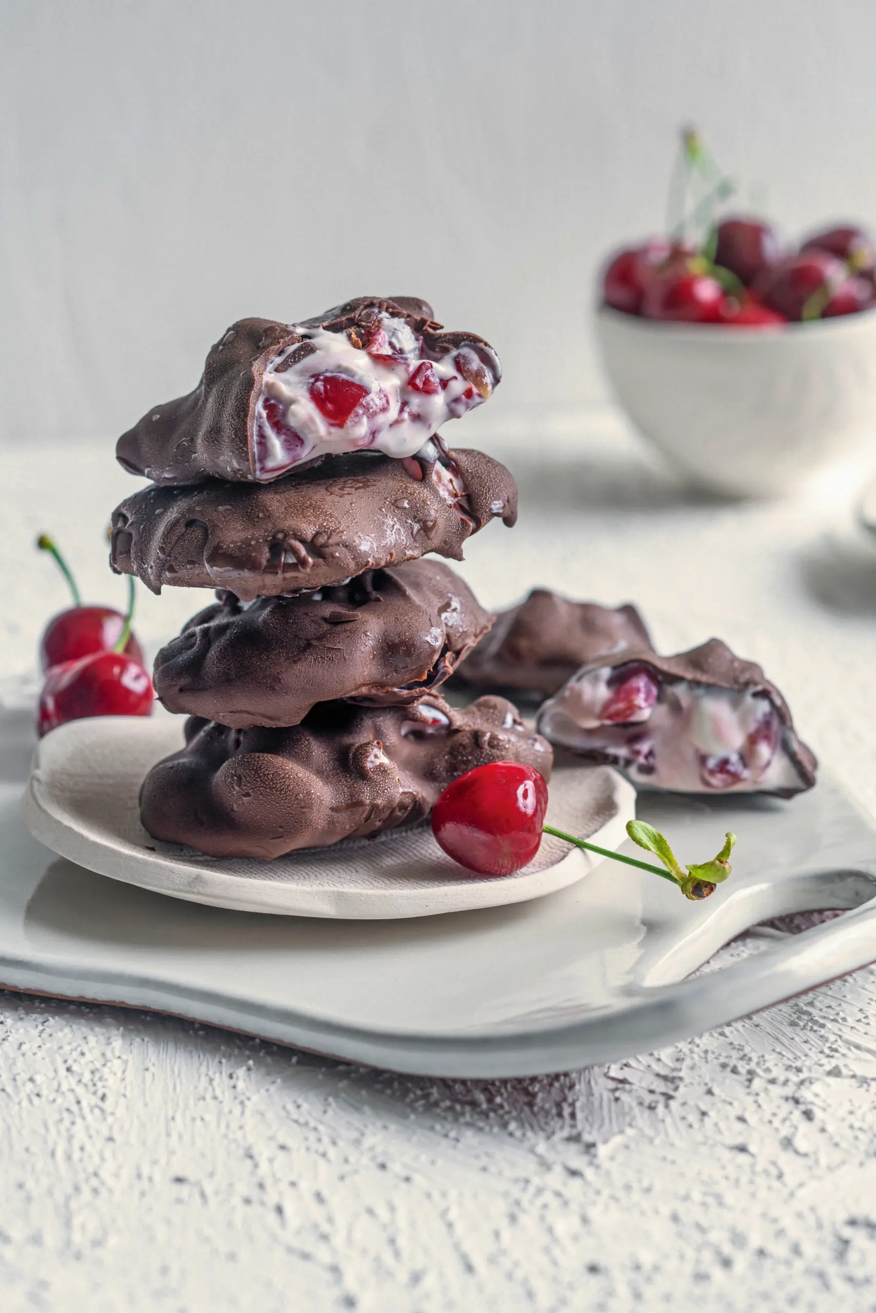 Bocconcini di ciliegie al cioccolato