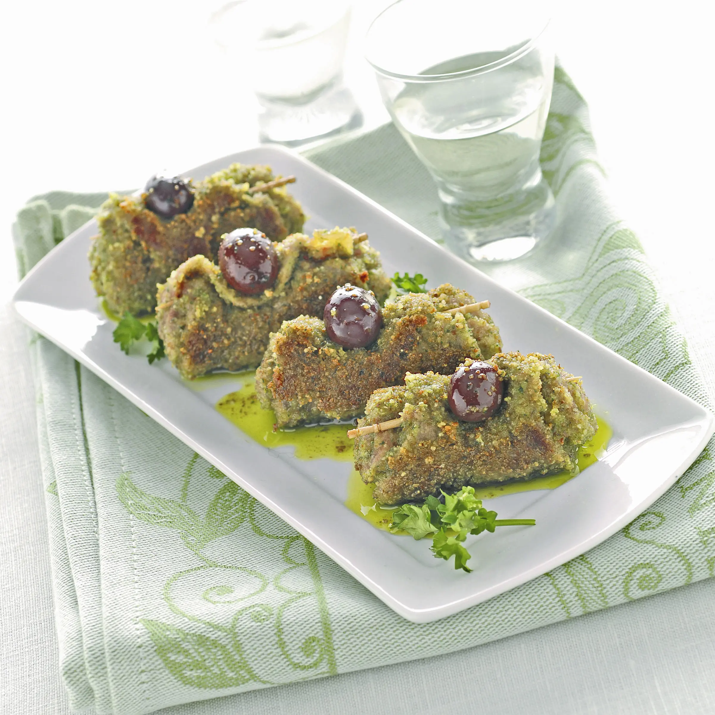 Involtini aromatici di carpaccio