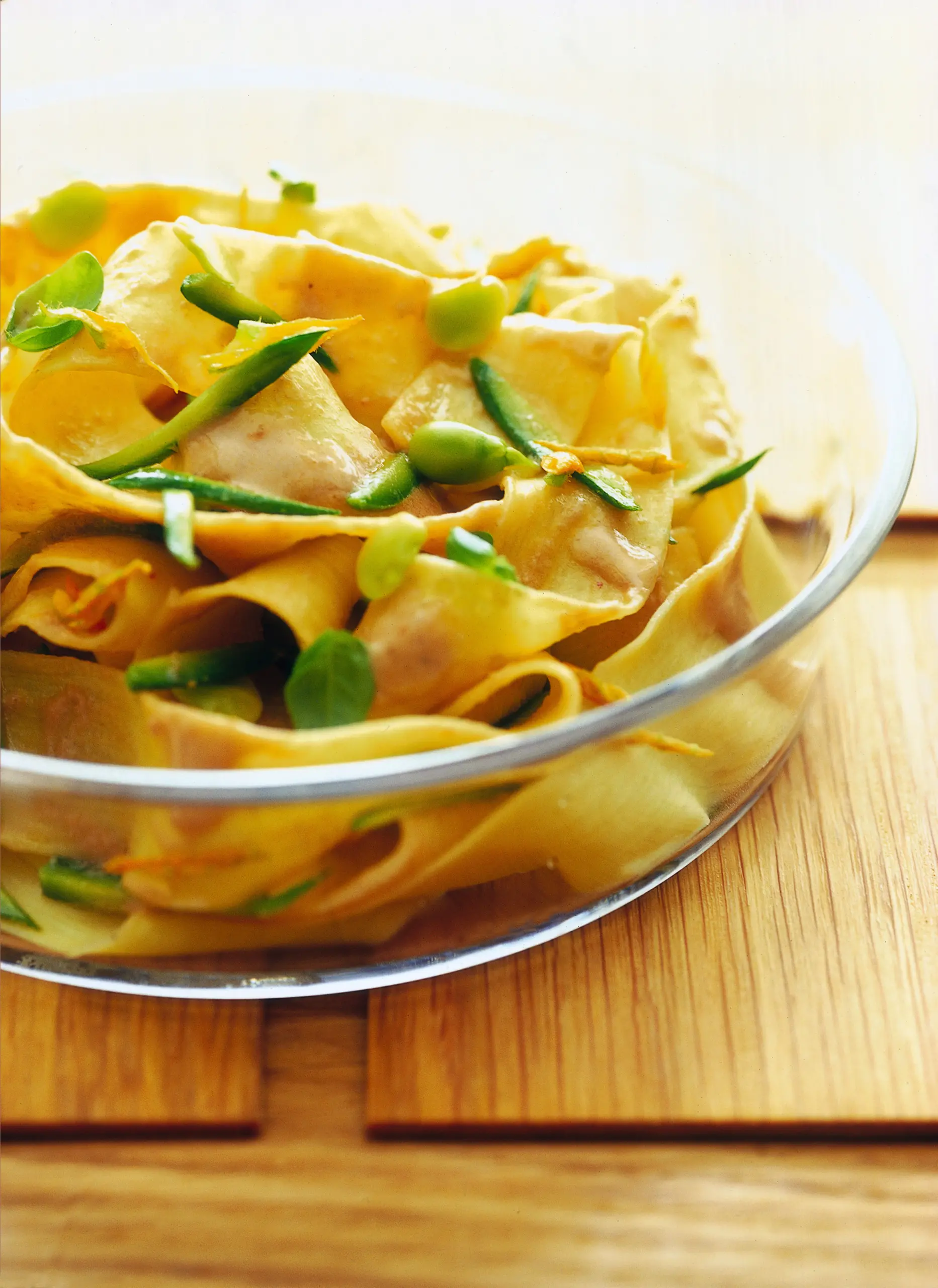 Pappardelle alla bisque di gamberi