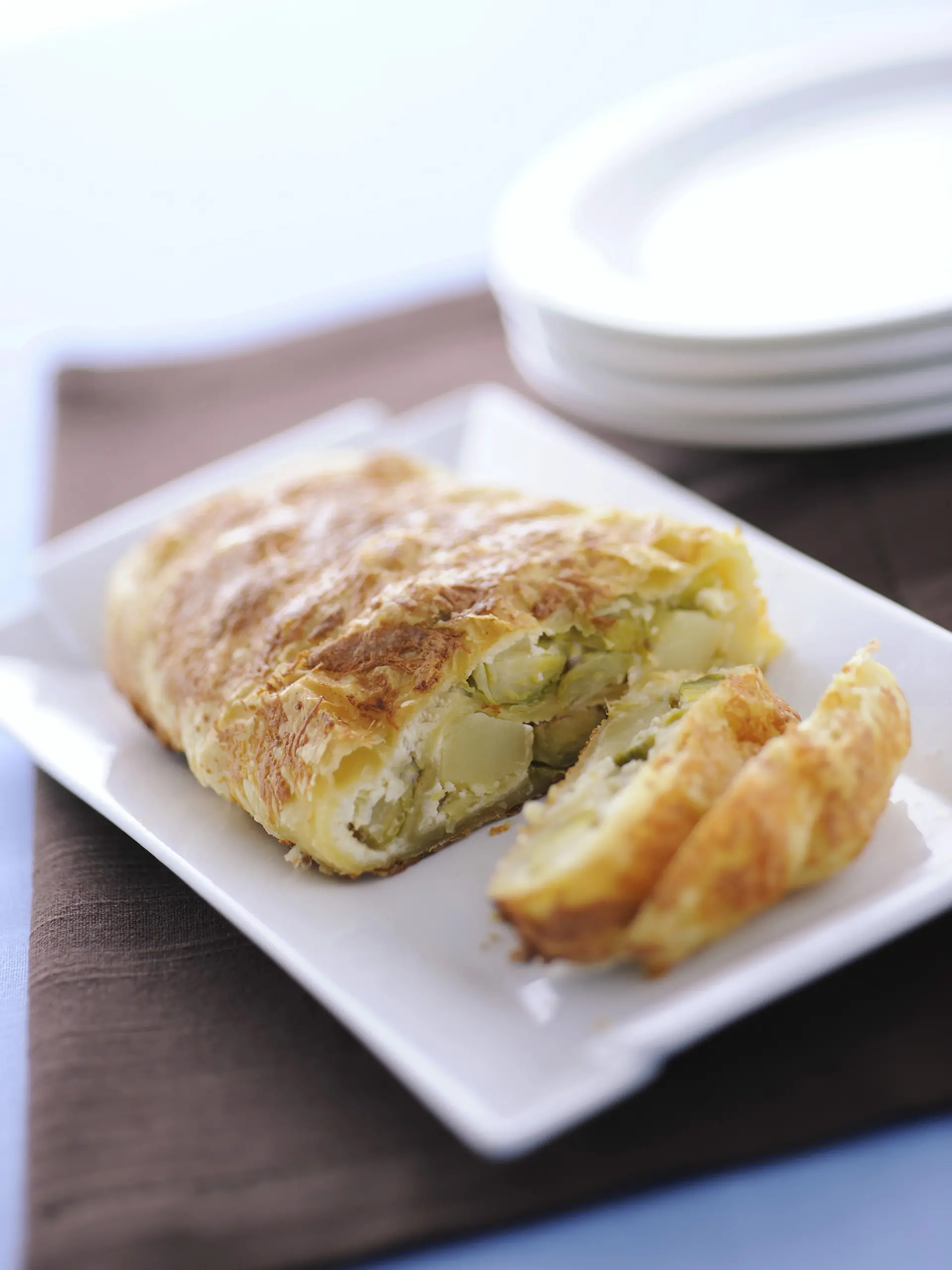 Strudel di cavolini di Bruxelles e patate